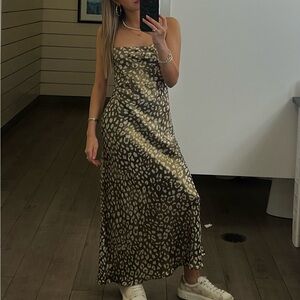 Gold Zara dress